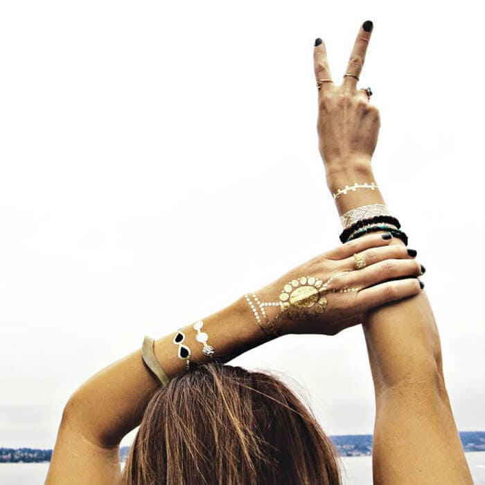 Metallik Flash Tattoos в виде браслетов